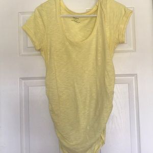 Yellow maternity shirt
